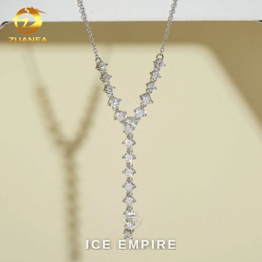 Iced Out Rose Gold Plated Moissanite Cuban Chain
