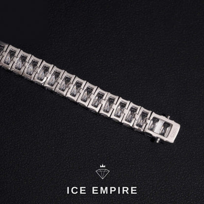 Iced Out 925 Silver Moissanite Tennis Bracelet