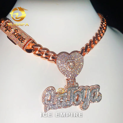 Iced Out Cross 925 Silver Pendant