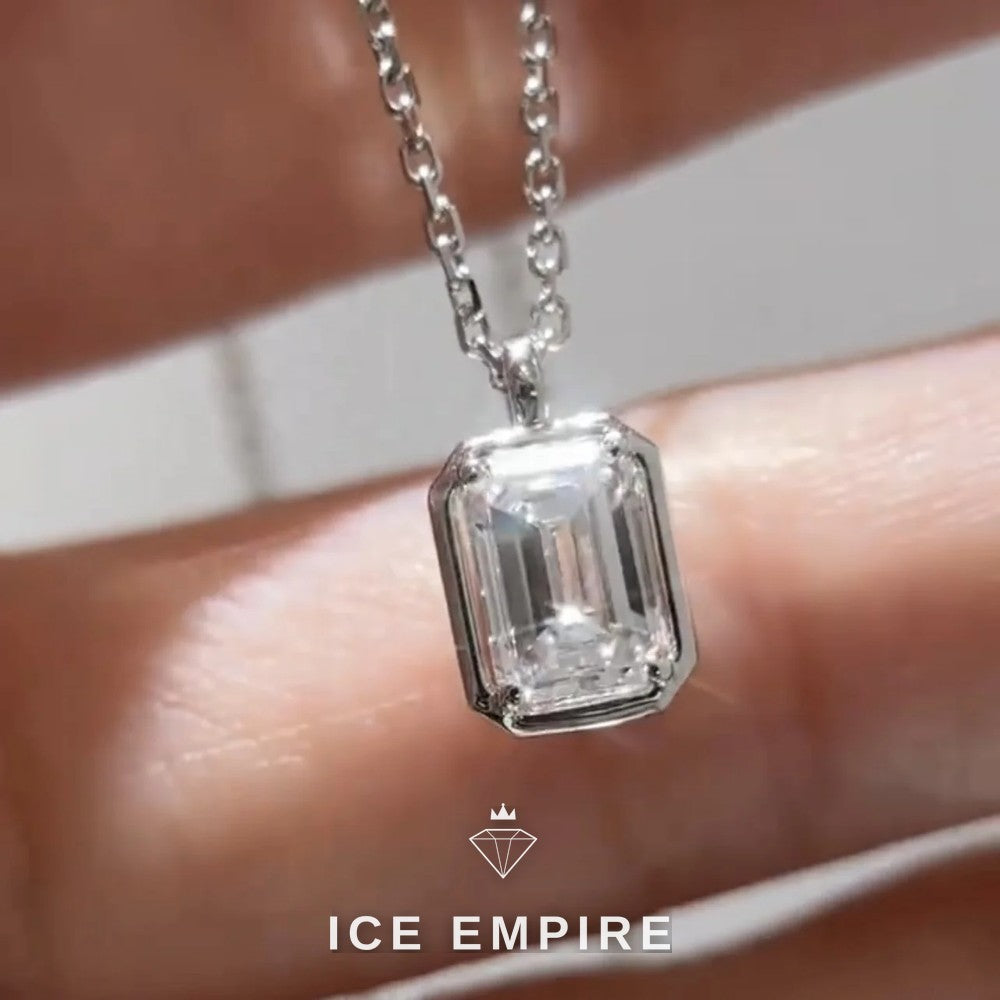Iced Out Gold Plated Lab Grown Diamond Pendant