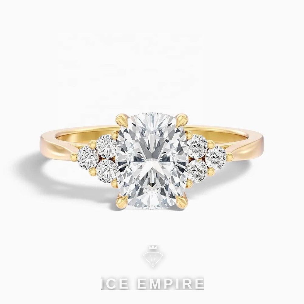 Iced Out Gold Plated Lab Grown Diamond Ring