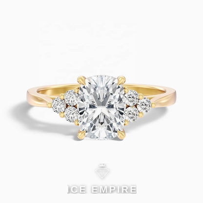 Iced Out Gold Plated Lab Grown Diamond Ring