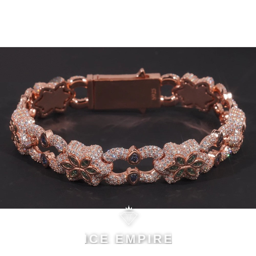 Iced Out 925 Silver Moissanite Cuban Chain
