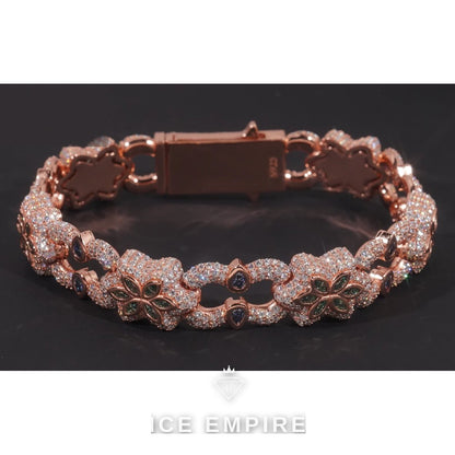 Iced Out 925 Silver Moissanite Cuban Chain