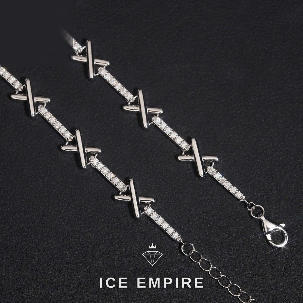 Iced Out Rose Gold Plated Moissanite Cuban Chain