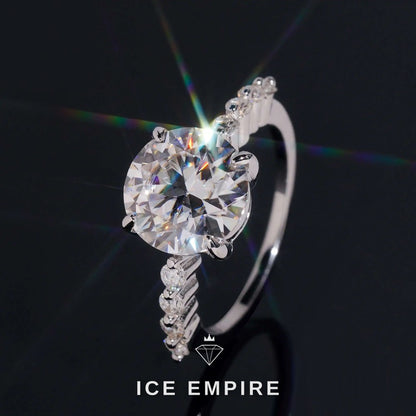 Iced Out Gold Plated Moissanite Wedding Band