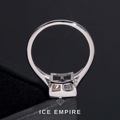 Iced Out 18K Gold Moissanite Wedding Band