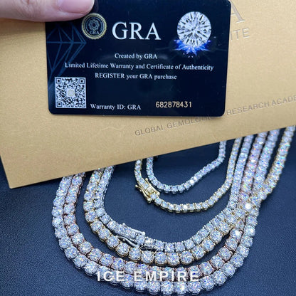 Iced Out Rose Gold Plated Moissanite Cuban Chain