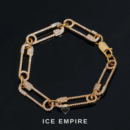 Iced Out 925 Silver Moissanite Bracelet