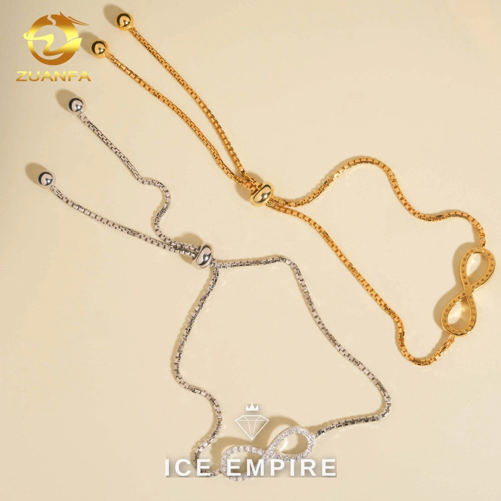 Iced Out Gold Plated Moissanite Bracelet