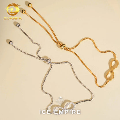 Iced Out Gold Plated Moissanite Bracelet