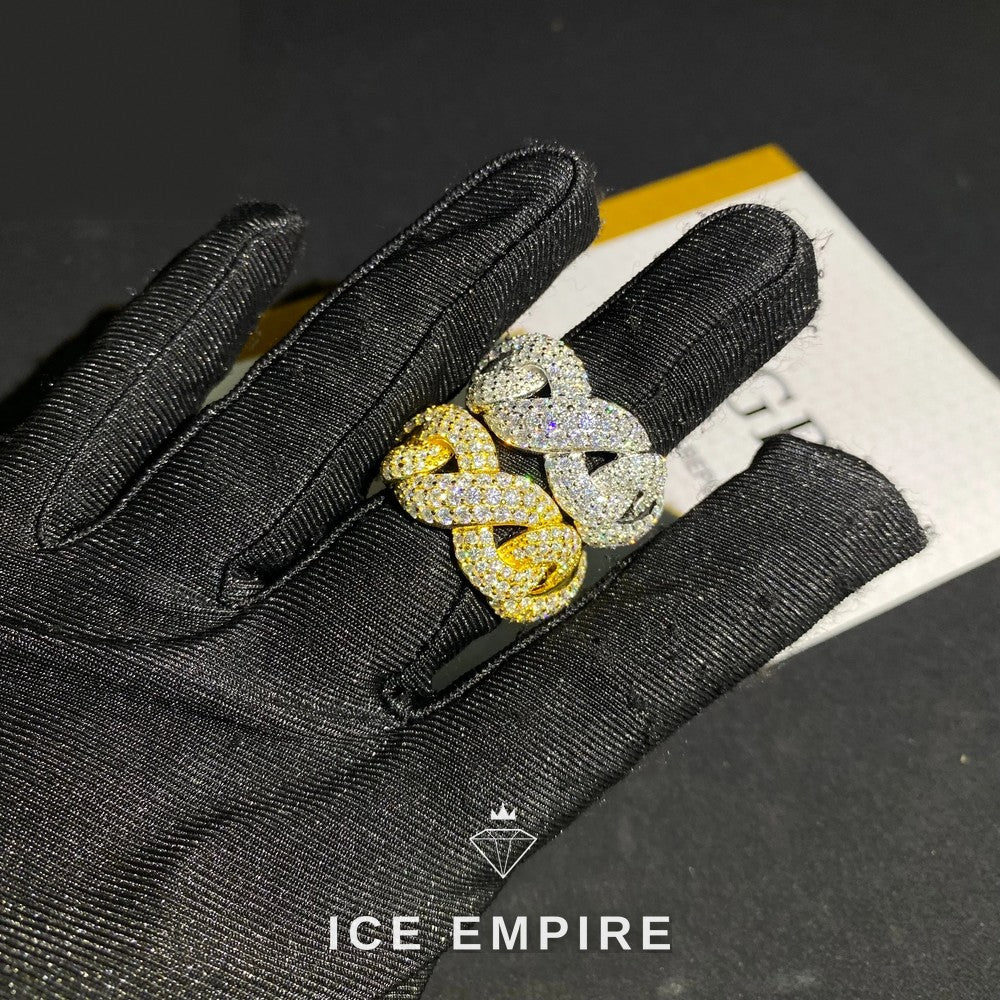 Iced Out 925 Silver Moissanite Cuban Chain