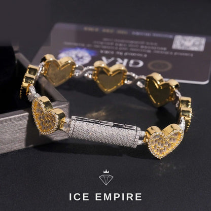 Iced Out 925 Silver Moissanite Cuban Chain