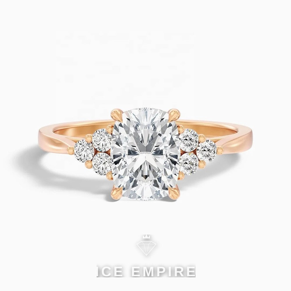 Iced Out Gold Plated Lab Grown Diamond Ring
