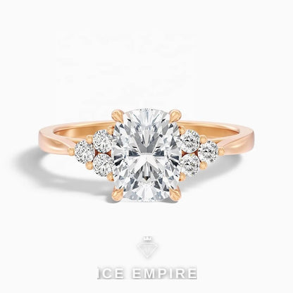 Iced Out Gold Plated Lab Grown Diamond Ring