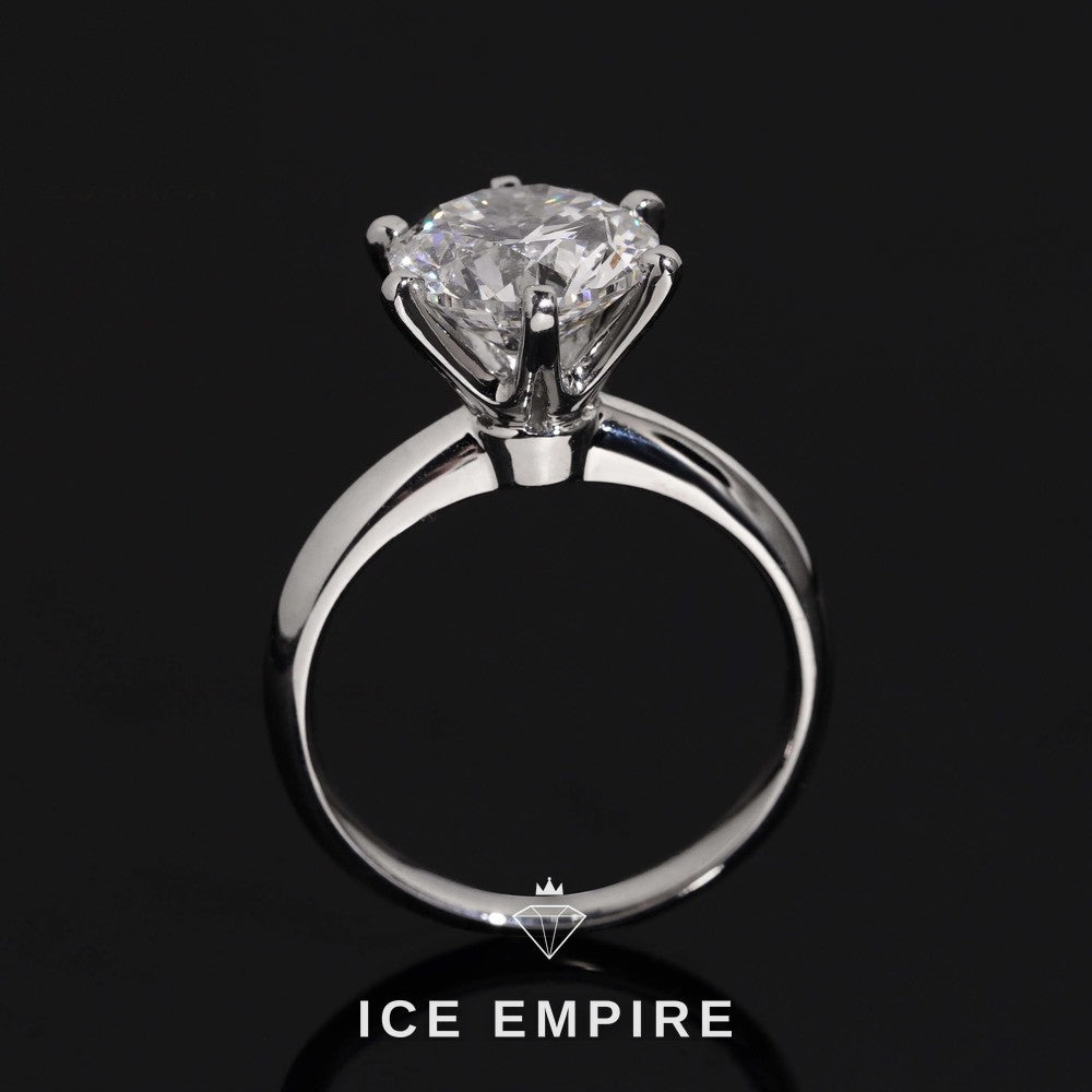 Iced Out 925 Silver Lab Grown Diamond Wedding Band