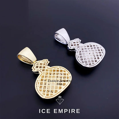 Iced Out 925 Silver Pendant