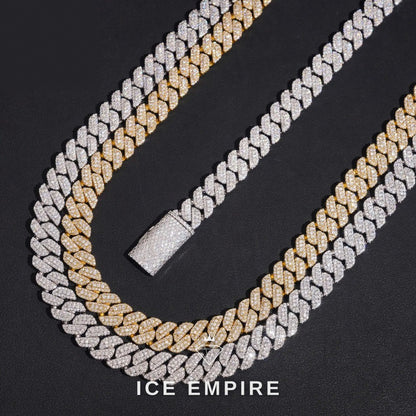 Iced Out Rose Gold Plated Moissanite Cuban Chain