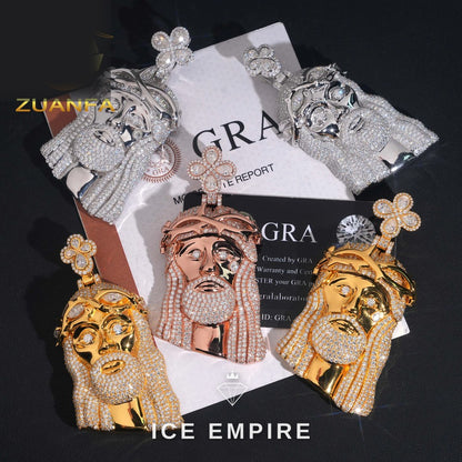 Iced Out Rose Gold Plated Pendant