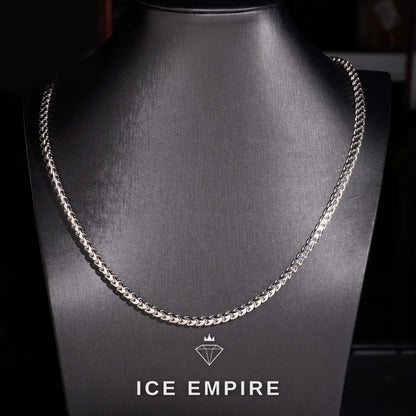 Iced Out 925 Silver Moissanite Cuban Chain