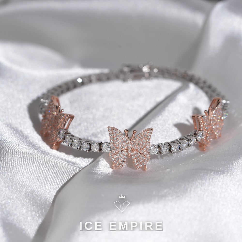 Iced Out 925 Silver Moissanite Tennis Chain