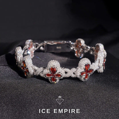 Iced Out 925 Silver Moissanite Cuban Chain