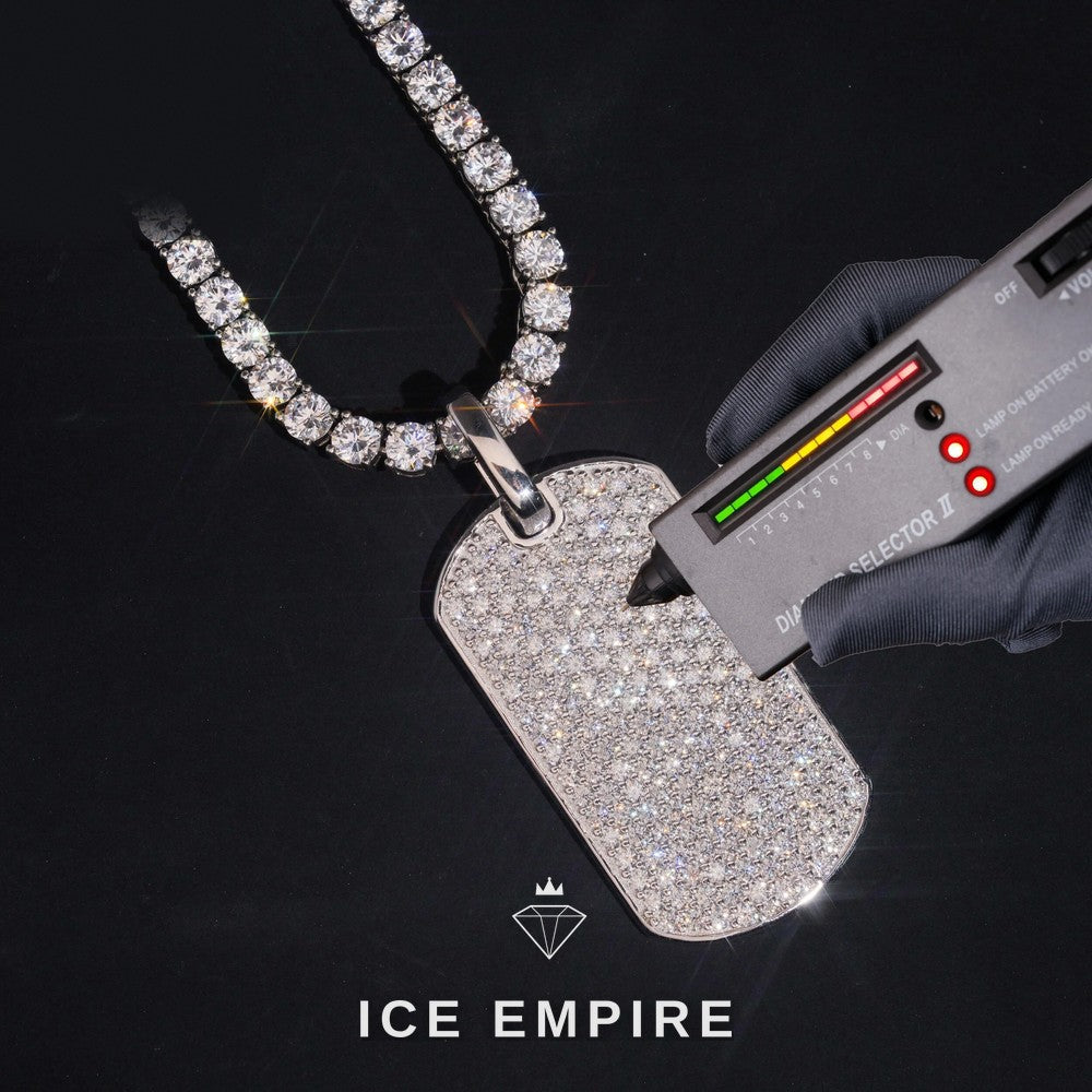 Iced Out 925 Silver Pendant