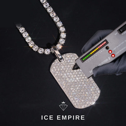 Iced Out 925 Silver Pendant