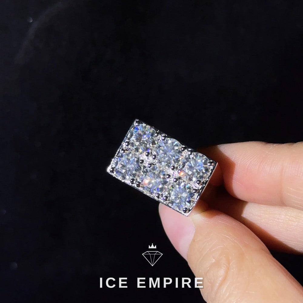 Iced Out 925 Silver Moissanite Cuban Chain
