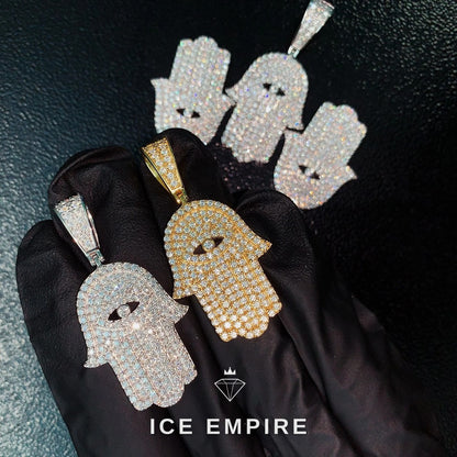 Iced Out 925 Silver Moissanite Pendant