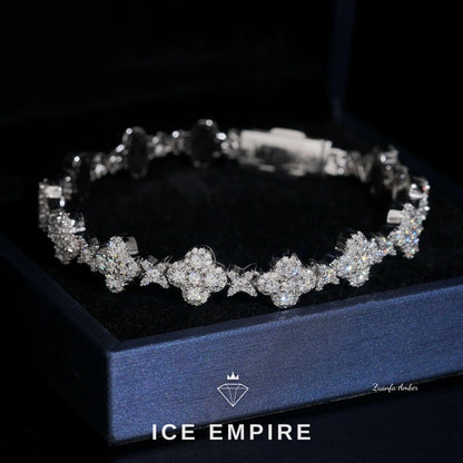 Iced Out Gold Plated Moissanite Cuban Chain