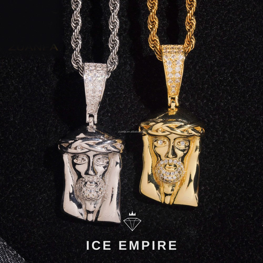 Iced Out 925 Silver Pendant