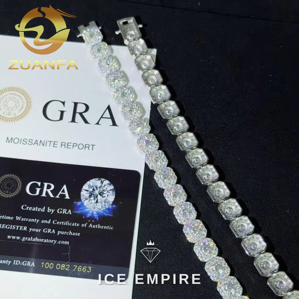 Iced Out Rose Gold Plated Moissanite Cuban Chain