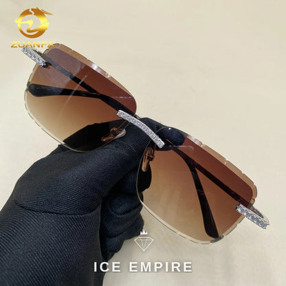 Iced Out 925 Silver Glasses