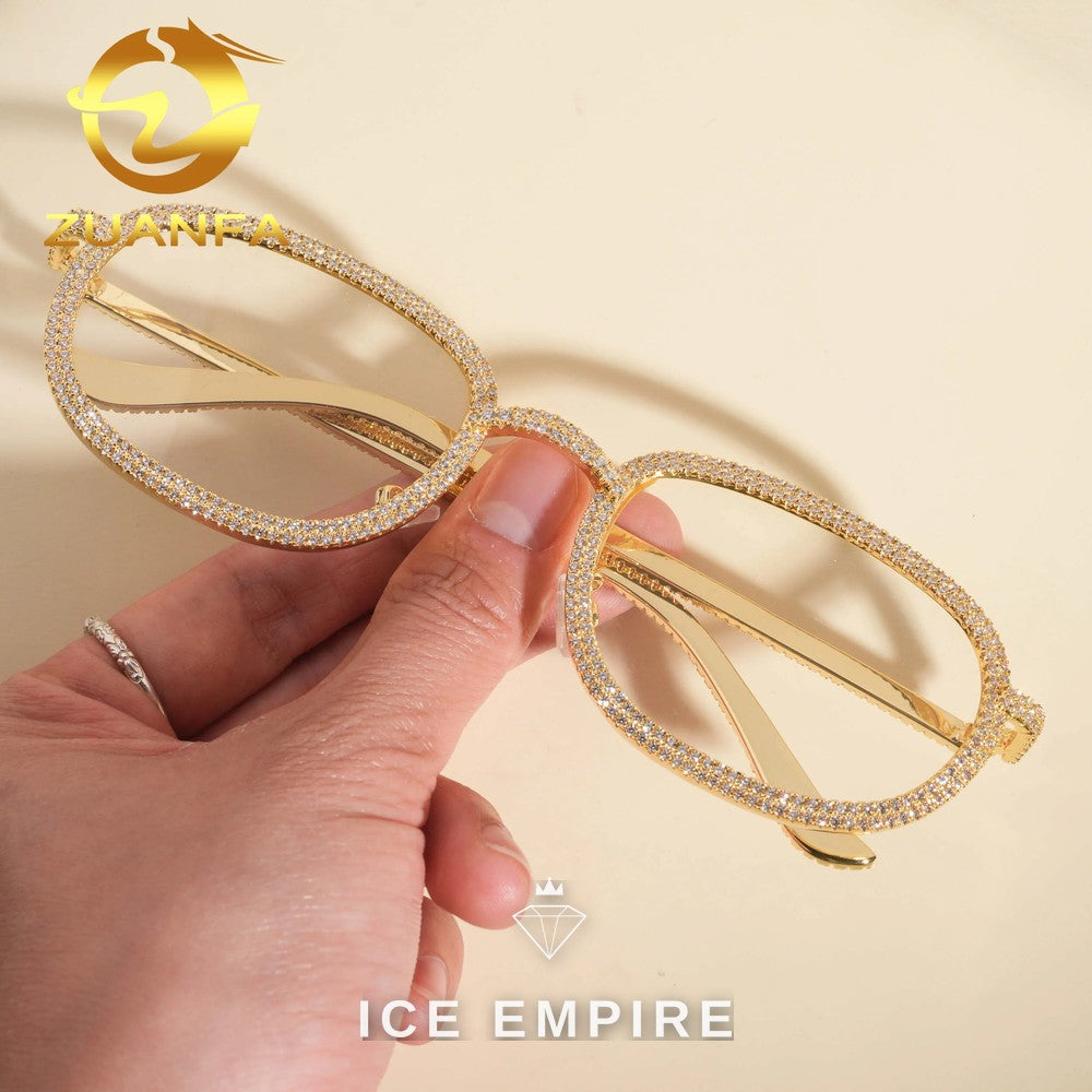 Iced Out 925 Silver Glasses