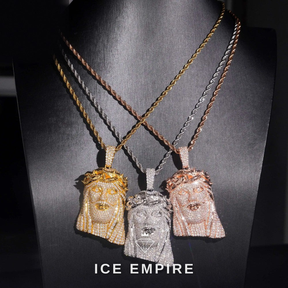 Iced Out Gold Plated Moissanite Pendant