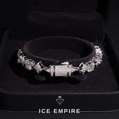 Iced Out 925 Silver Moissanite Bracelet