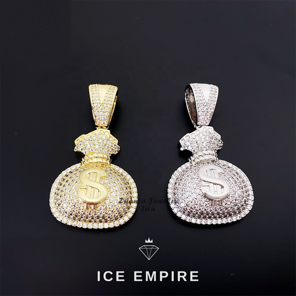 Iced Out 925 Silver Pendant