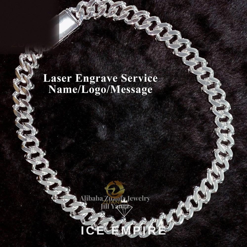 Iced Out Rose Gold Plated Moissanite Cuban Chain