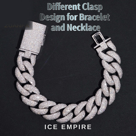 Iced Out Rose Gold Plated Moissanite Cuban Chain