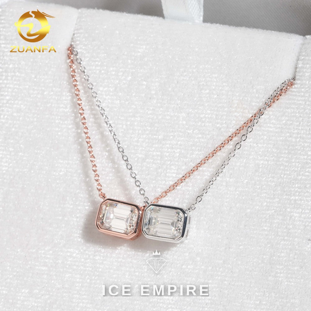 Iced Out Rose Gold Plated Moissanite Cuban Chain