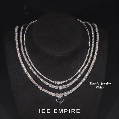 Iced Out Rose Gold Plated Moissanite Cuban Chain
