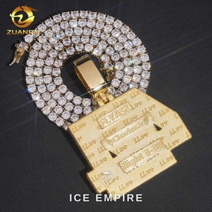 Iced Out Gold Plated Moissanite Pendant