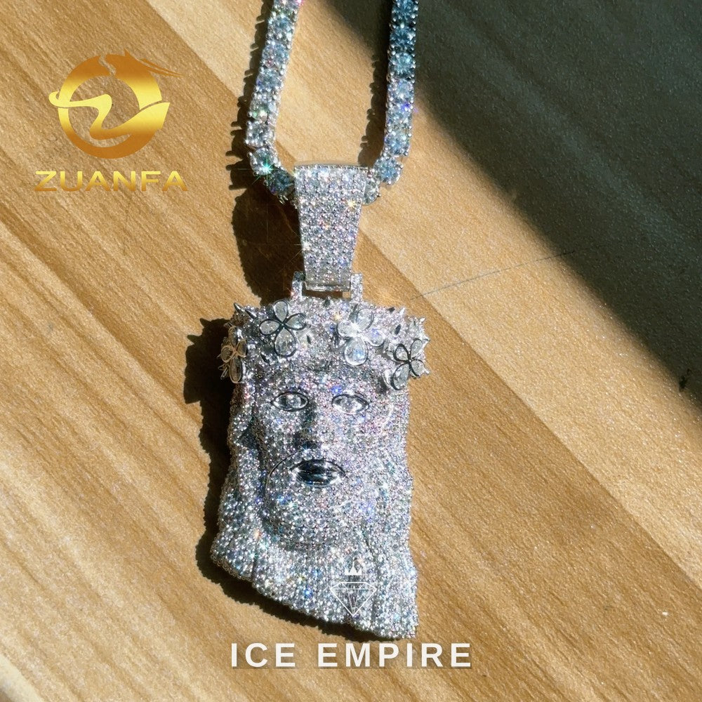 Iced Out Rose Gold Plated Moissanite Cuban Chain