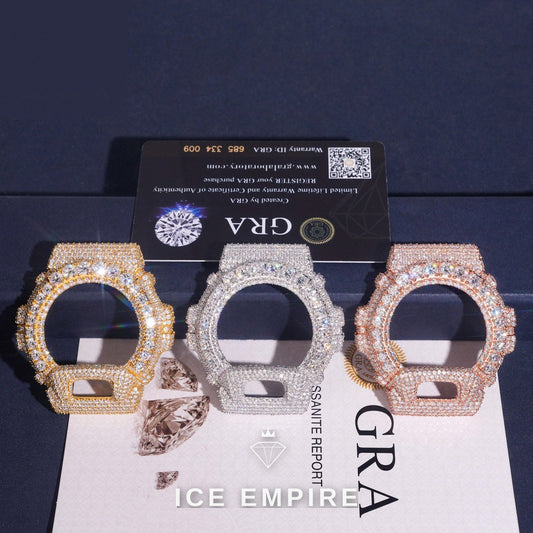 Iced Out 925 Silver Moissanite Watch