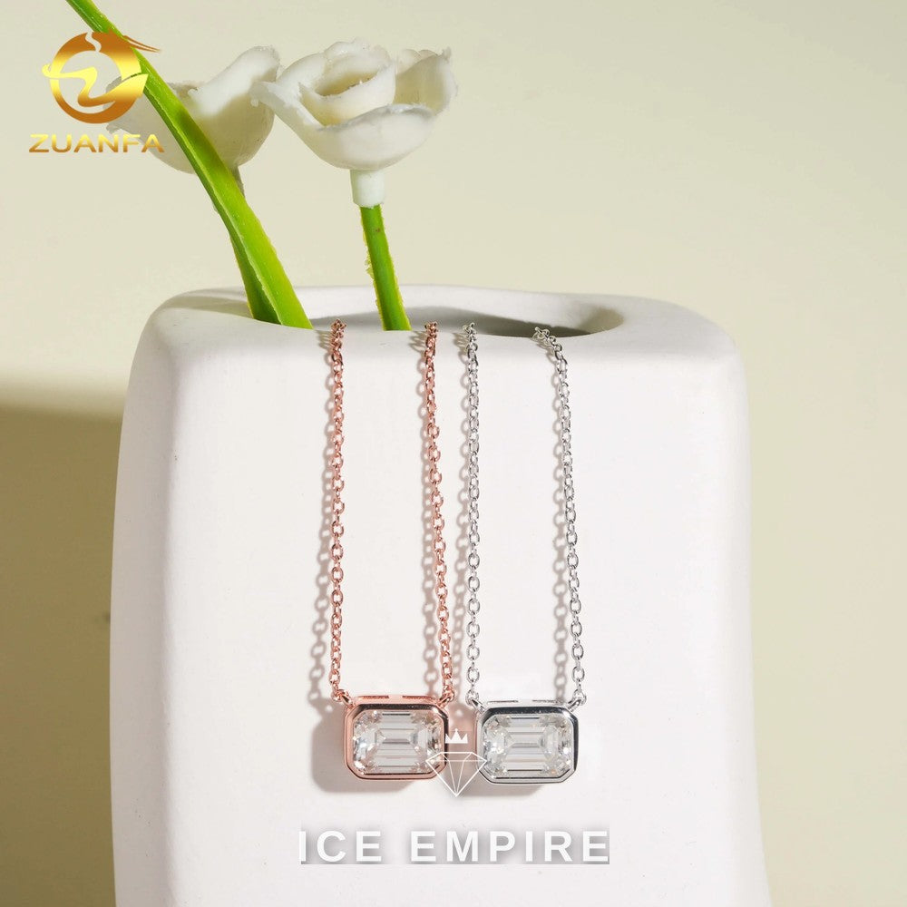 Iced Out Rose Gold Plated Moissanite Cuban Chain