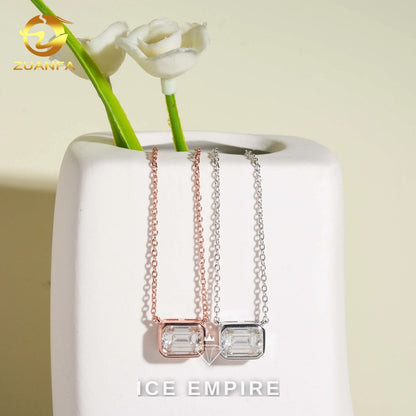 Iced Out Rose Gold Plated Moissanite Cuban Chain
