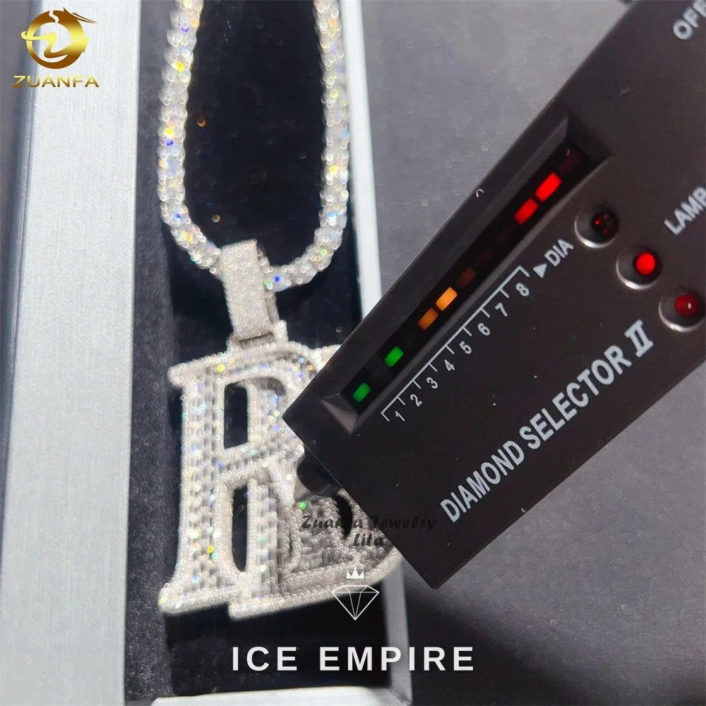 Iced Out 925 Silver Pendant