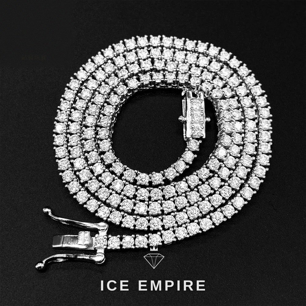 Iced Out Gold Plated Moissanite Cuban Chain