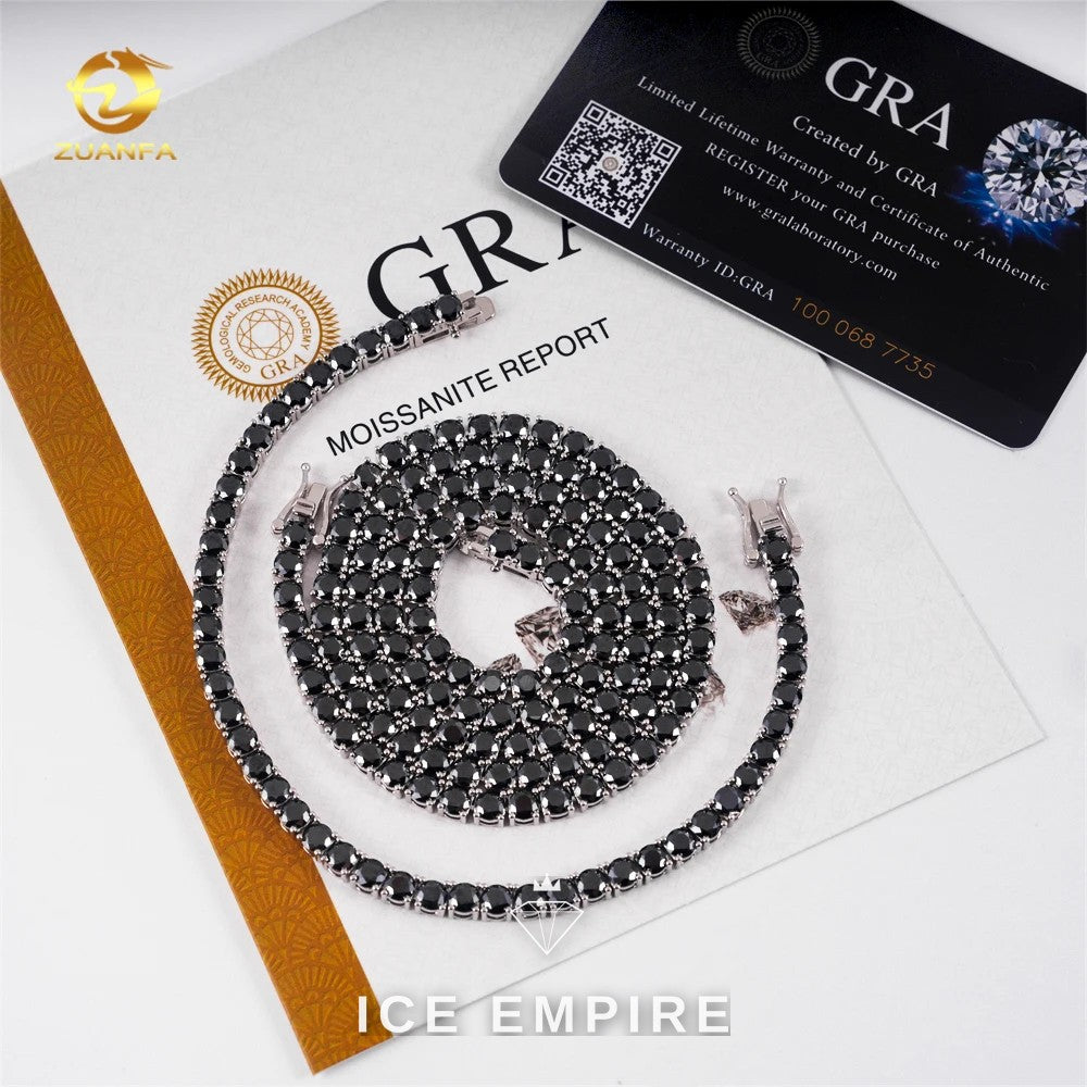 Iced Out Rose Gold Plated Moissanite Cuban Chain